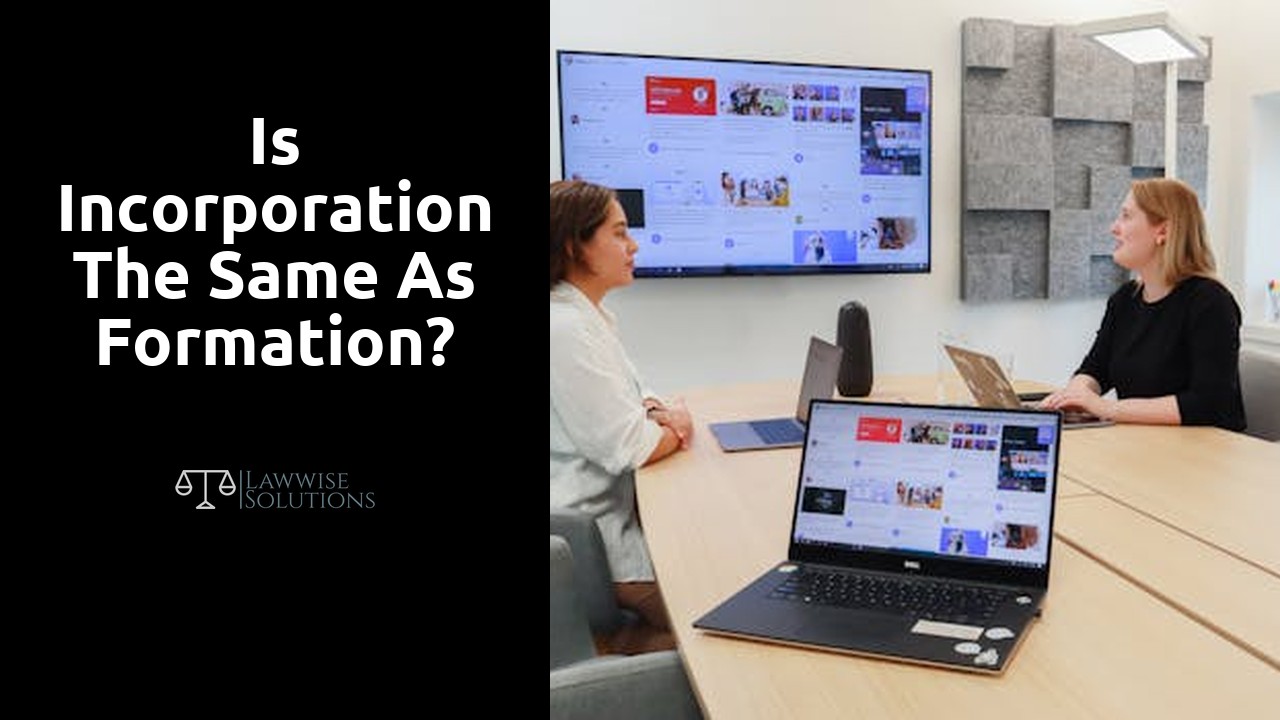 Is incorporation the same as formation?