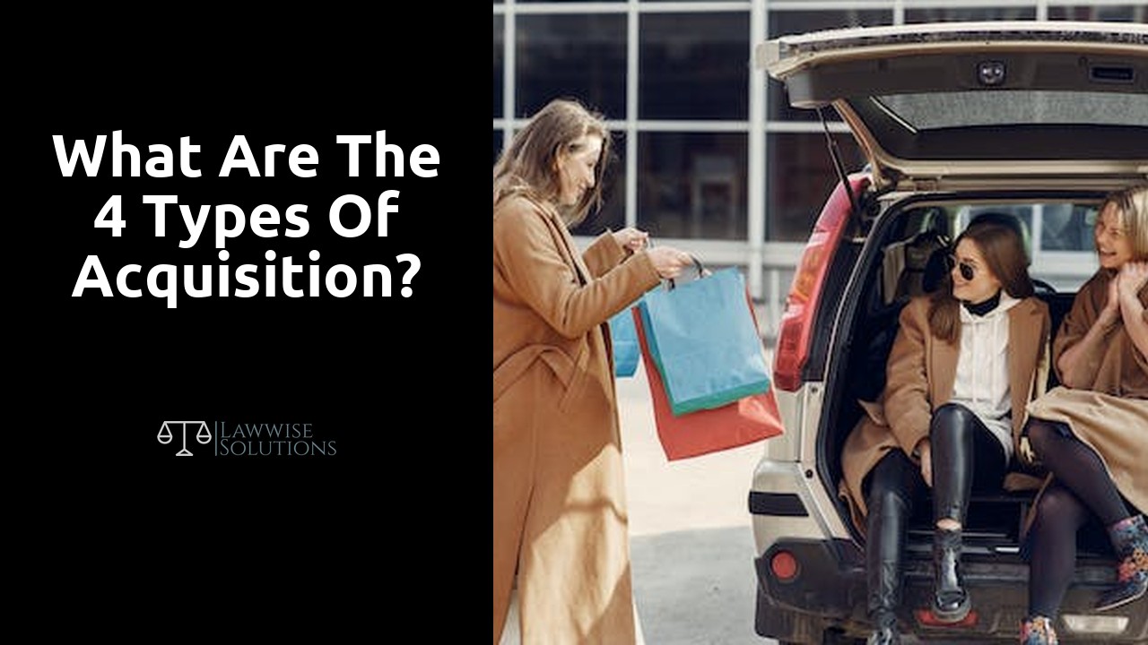 What are the 4 types of acquisition?
