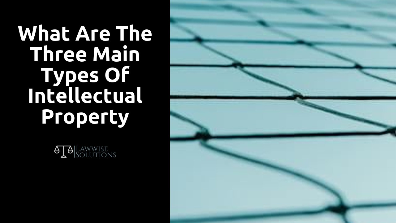 What are the three main types of intellectual property protection?